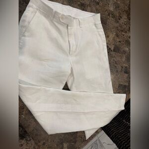 Lauren Ralph Lauren Men’s White Linen slacks  32x34